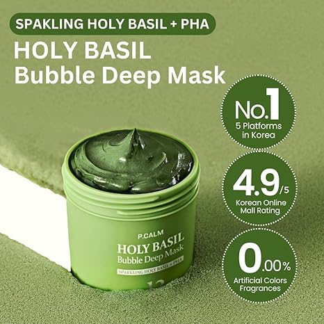 Holy Basil Bubble Deep Mask [90g]