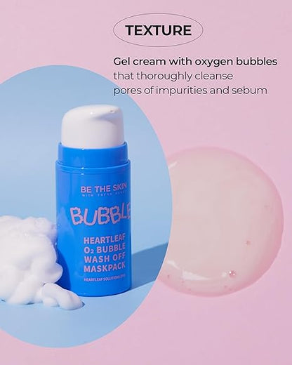 HEARTLEAF O2 BUBBLE WASH OFF MASKPACK 50g