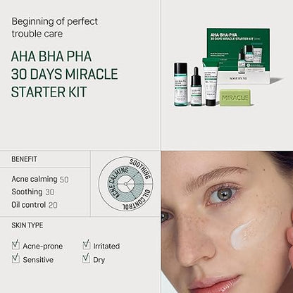 AHA, BHA, PHA 30 Days Miracle Starter Set [4 pcs]
