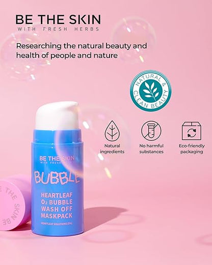 HEARTLEAF O2 BUBBLE WASH OFF MASKPACK 50g