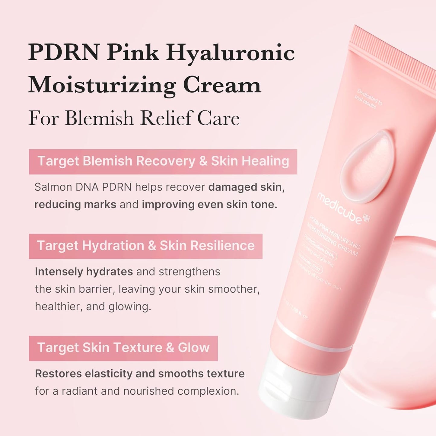 PDRN Pink Hyaluronic  Moisturizing Cream [50ML]