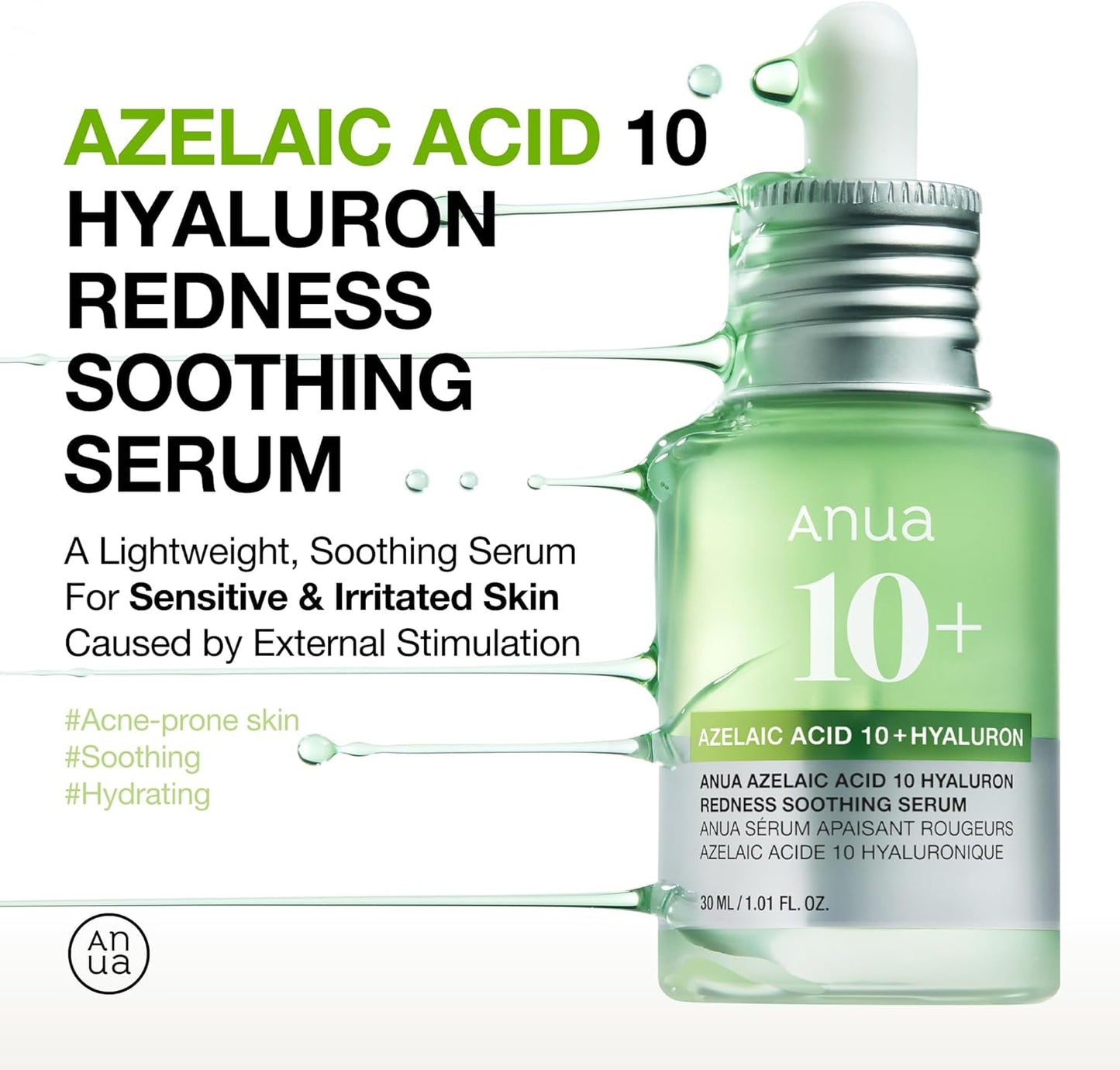 Azelaic Acid 10 Hyaluron Redness Soothing Serum [30ml]