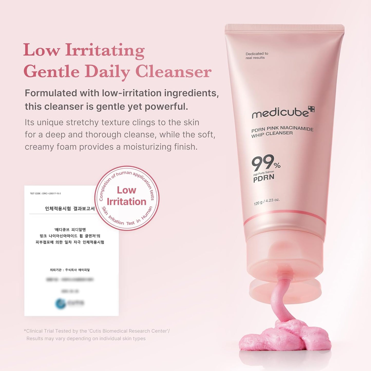 PDRN Pink Niacinamide Whip Cleanser 120g