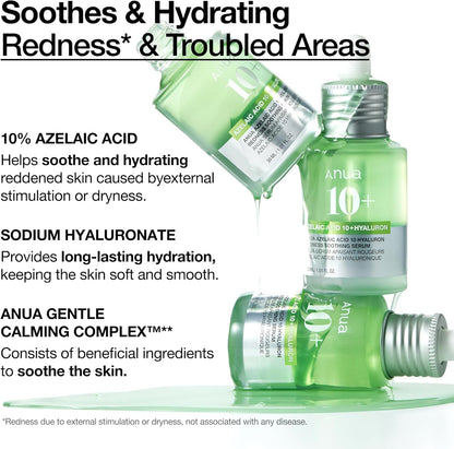Azelaic Acid 10 Hyaluron Redness Soothing Serum [30ml]