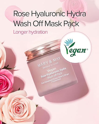 Rose Hyaluronic Hydra Wash Off Mask Pack [125g]