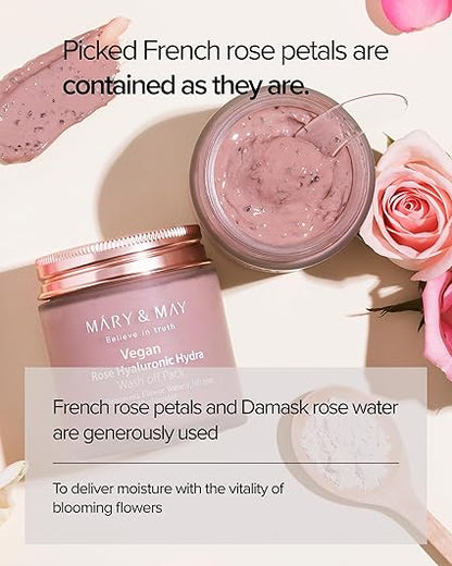 Rose Hyaluronic Hydra Wash Off Mask Pack [125g]