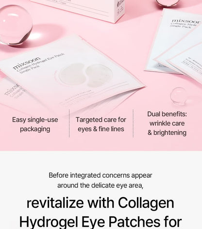 Collagen Hydrogel Eye Patch Single Pack Set [5 pairs]