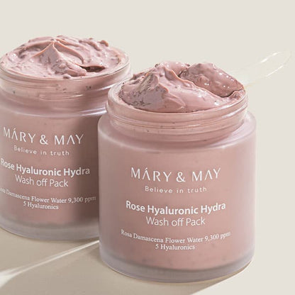 Rose Hyaluronic Hydra Wash Off Mask Pack [125g]