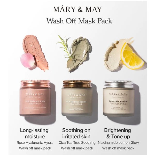 Rose Hyaluronic Hydra Wash Off Mask Pack [125g]